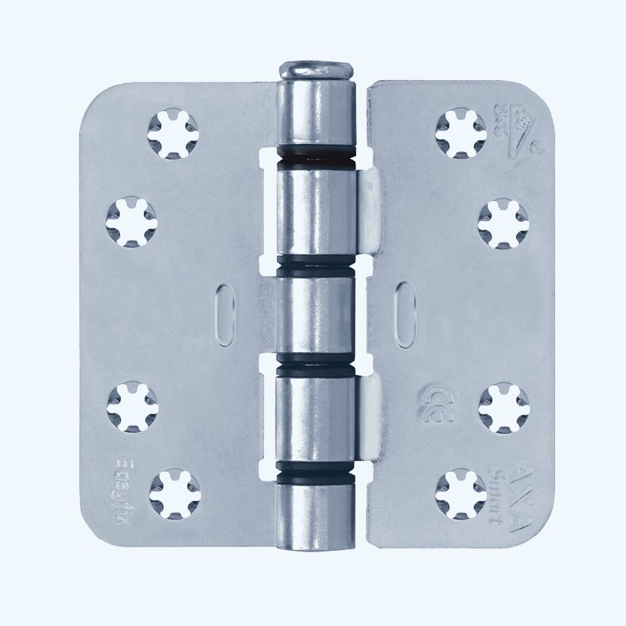 AXA Easyfix schijflagerscharnier ronde hoeken, staal, 89 x 89 mm