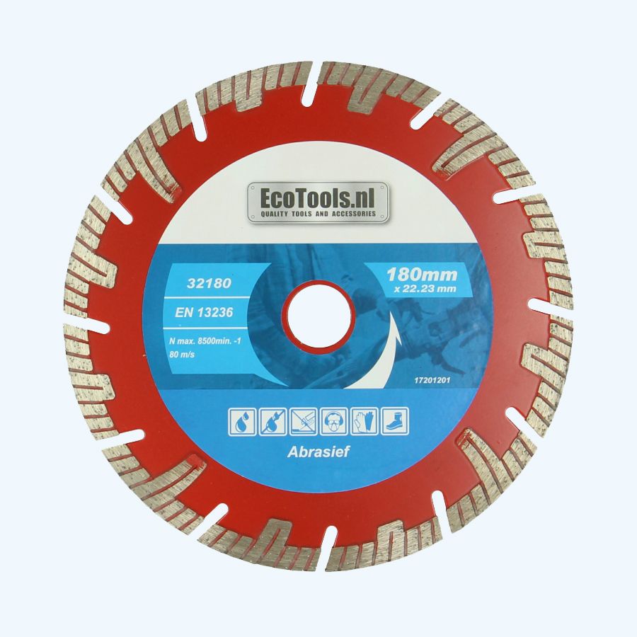 Diamantschijf abrasief 180 mm Diamantschijf abrasief 180 mm
