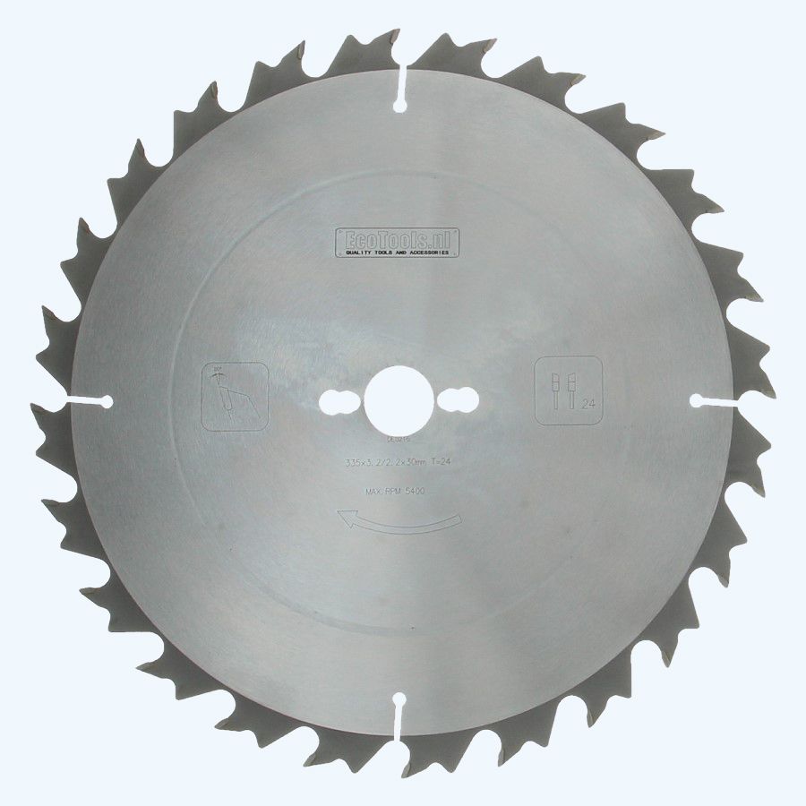 HM-zaagblad PROF 335 x 30 mm T=24 HM-zaagblad PROF 335 x 30 mm T=24