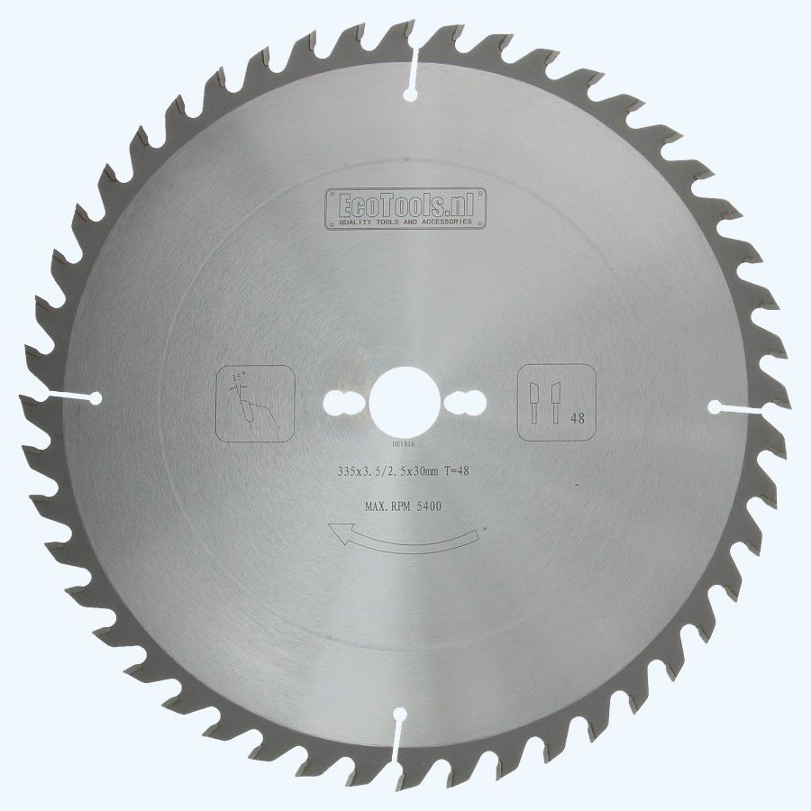 HM-zaagblad PROF 335 x 30 mm T=48 HM-zaagblad PROF 335 x 30 mm T=48