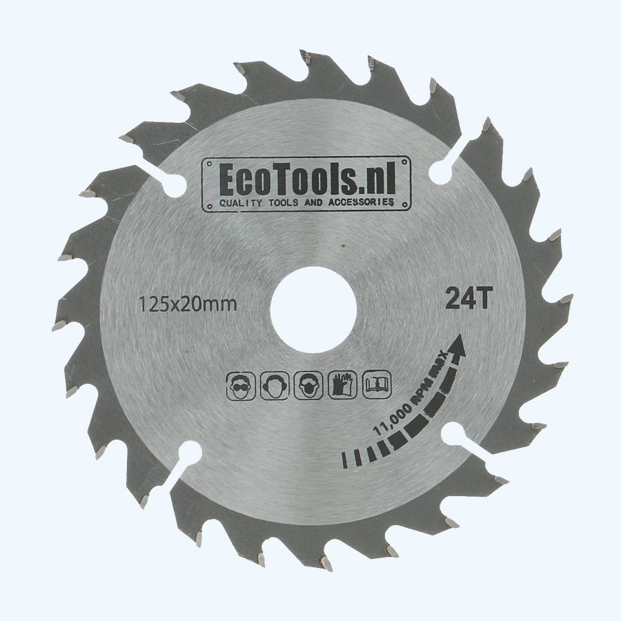 HM-zaagblad 125 x 20 mm T=24 (Eco-line) HM-zaagblad 125 x 20 mm T=24 (Eco-line)