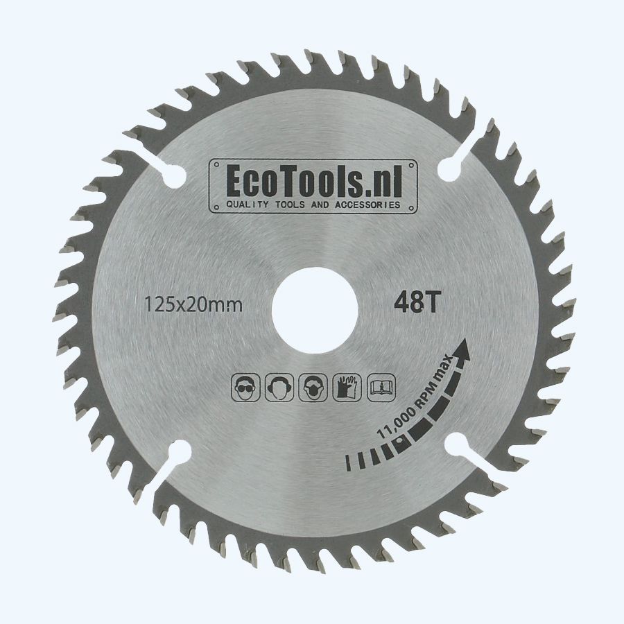 HM-zaagblad 125 x 20 mm T=48 (Eco-line)