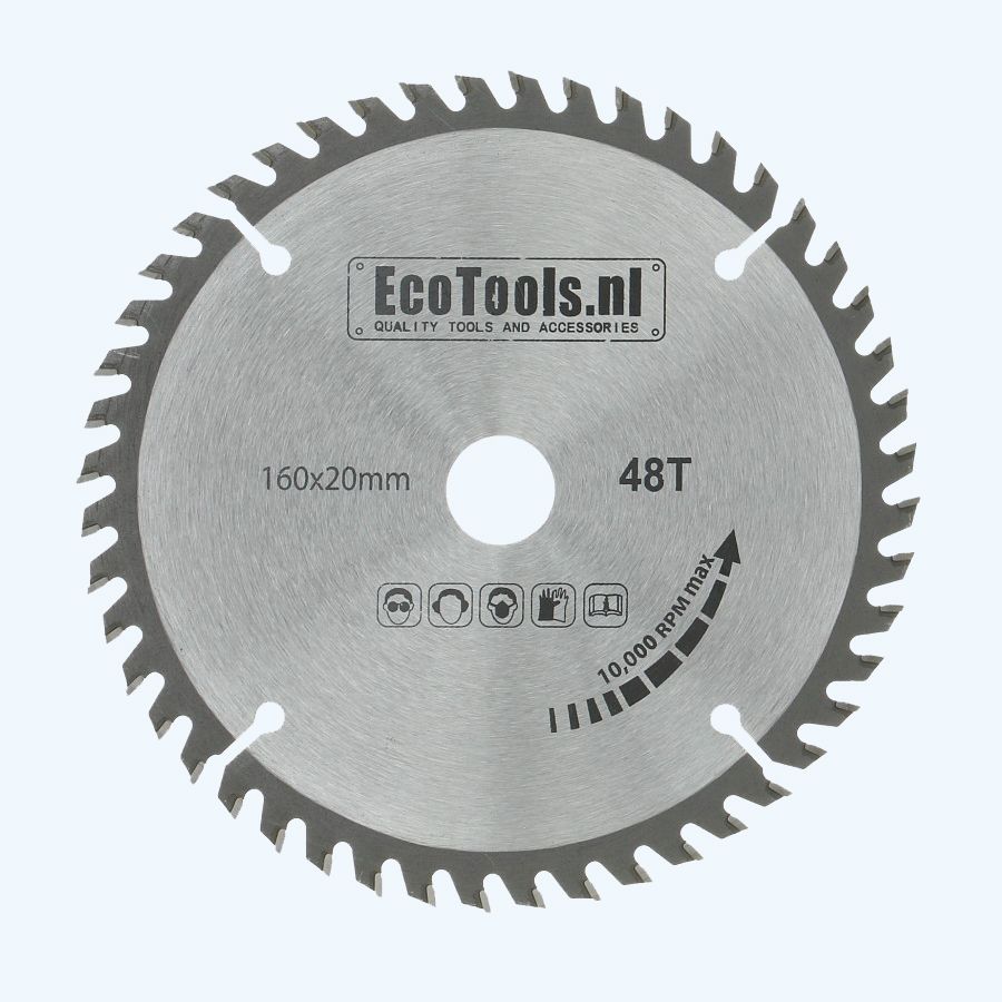 HM-zaagblad 160 x 20 mm T=48 (Eco-line) HM-zaagblad 160 x 20 mm T=48 (Eco-line)