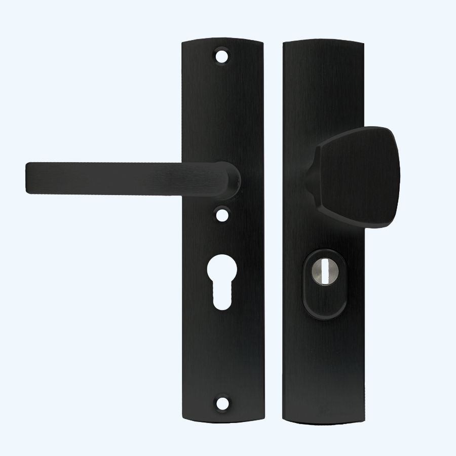 AXA veiligheidsbeslag PC72 SKG*** met kerntrekbeveiliging zwart (knop)