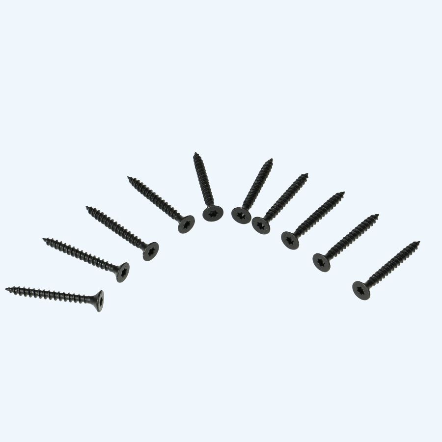 10 stuks zwarte schroeven voor scharnieren RVS, Torx 4,5 x 40 mm 10 stuks zwarte schroeven voor scharnieren RVS, Torx 4,5 x 40 mm