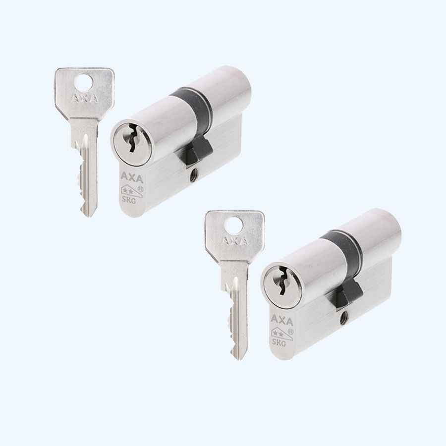 AXA Dubbele Veiligheidscilinder (2x) Security 30-30 SKG**