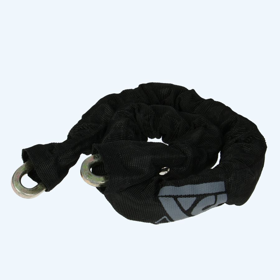 Anti-diefstalketting met zwarte nylon kous