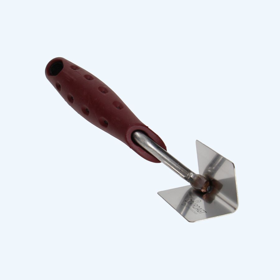 Doordagt hoektroffel RVS inwendig dubbel Doordagt hoektroffel RVS inwendig dubbel