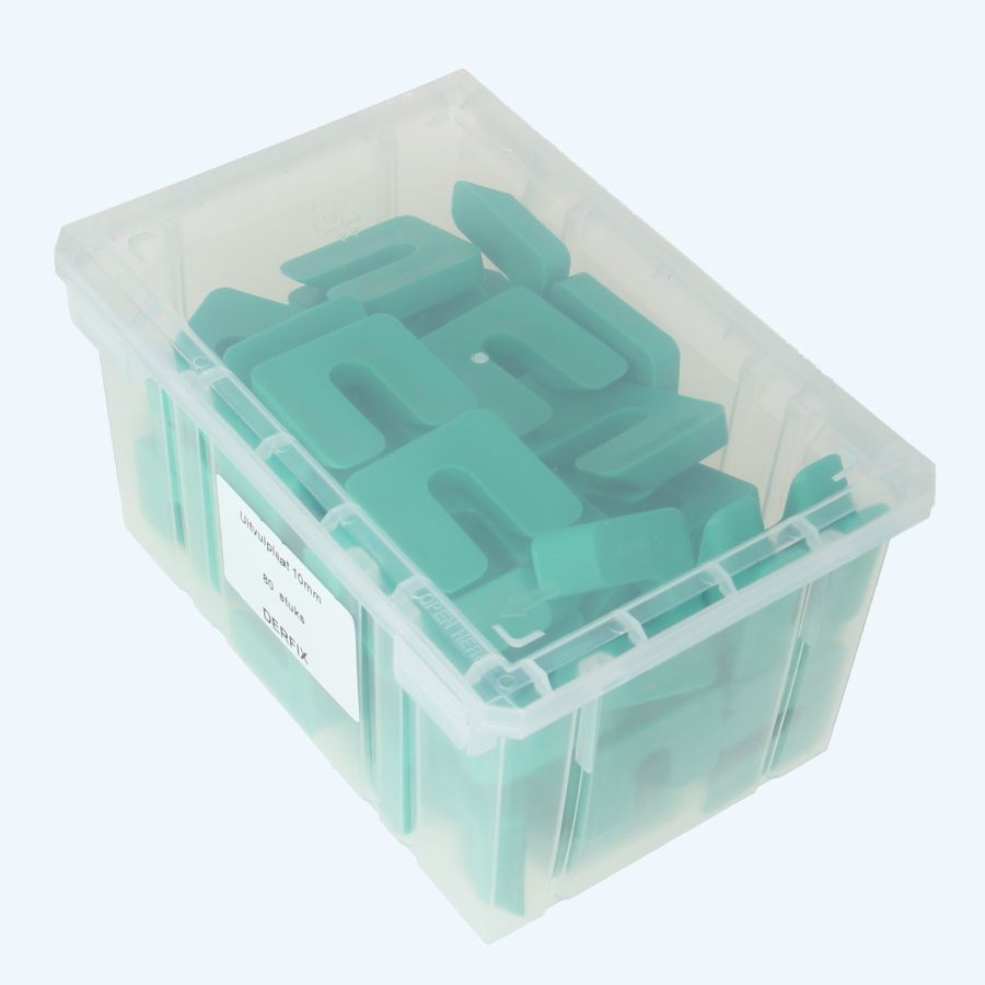 80 stuks uitvulplaatjes 10 x 47 mm groen