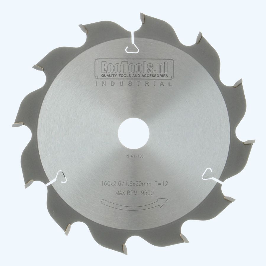 HM-zaagblad Industrial 160 x 20 mm T=12
