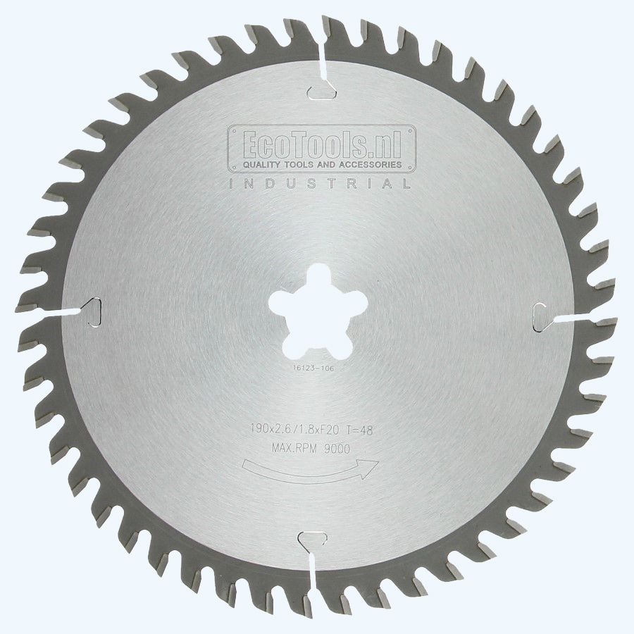 HM-zaagblad Industrial 190 x F-20 mm T=48 HM-zaagblad Industrial 190 x F-20 mm T=48