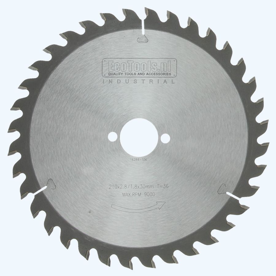 HM-zaagblad Industrial 210 x 30 mm T=36 HM-zaagblad Industrial 210 x 30 mm T=36
