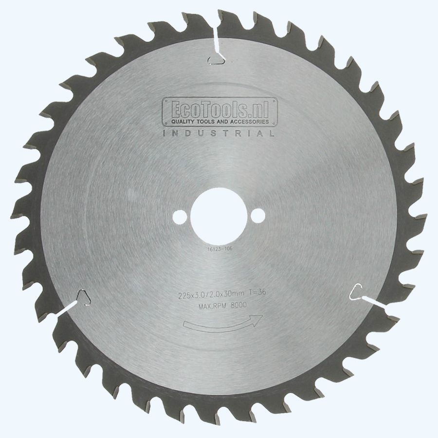 HM-zaagblad Industrial 225 x 30 mm T=36 HM-zaagblad Industrial 225 x 30 mm T=36
