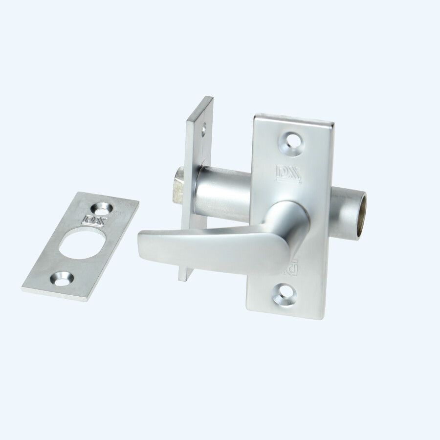 Insteekgrendel met sluitplaat 55/35 vernikkeld Insteekgrendel met sluitplaat 55/35 vernikkeld