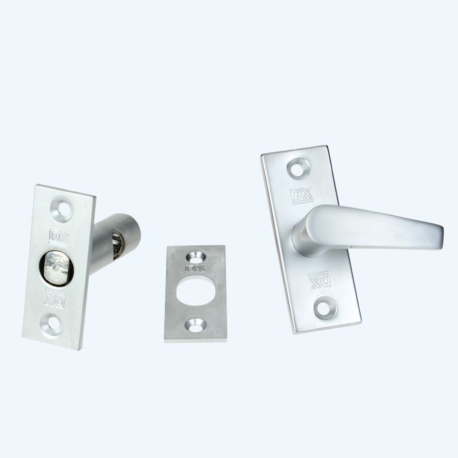 Insteekgrendel met sluitplaat 55/35 vernikkeld Insteekgrendel met sluitplaat 55/35 vernikkeld