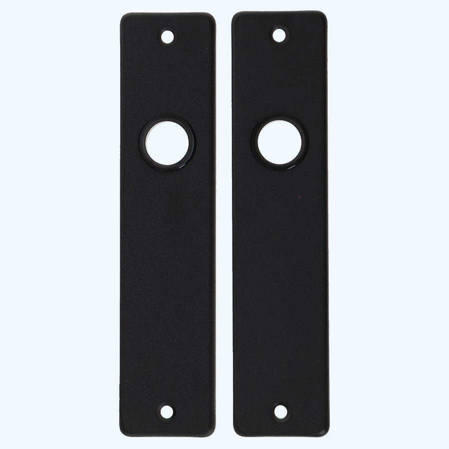 Kortschild voor loopslot zwart