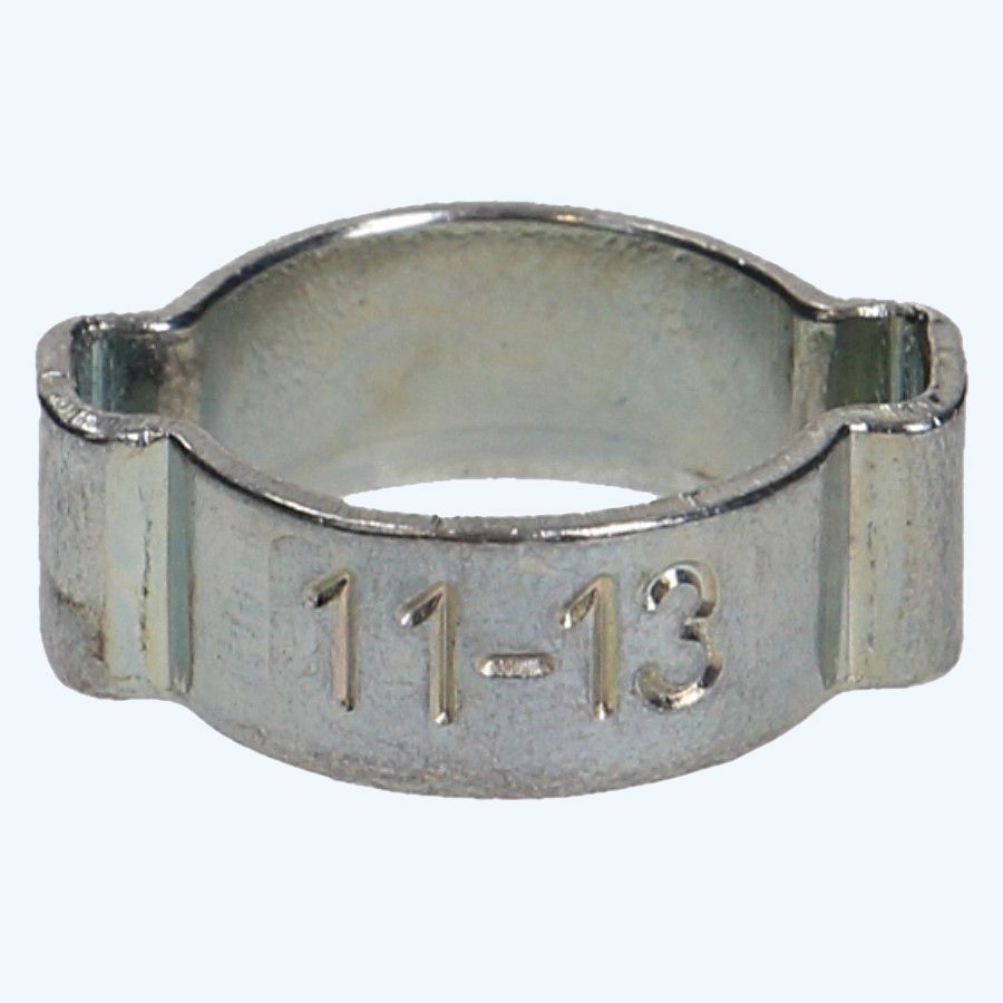 Dubbel oor slangklem 11-13 mm Dubbel oor slangklem 11-13 mm