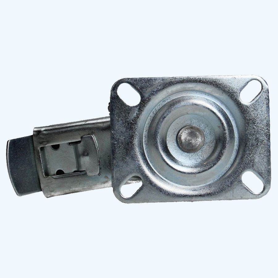 Nylon zwenkwiel met rem 100 mm 120 kg