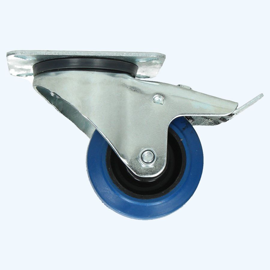 Zwenkwiel met rem RNB 80 mm 100 kg