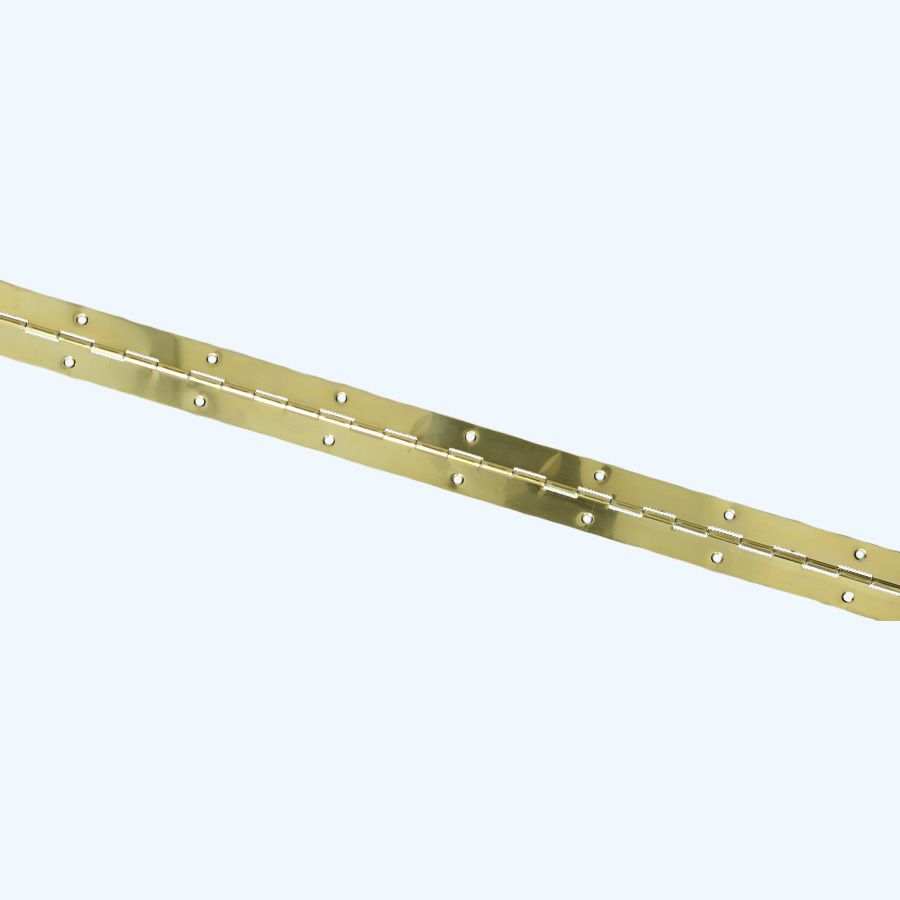 Pianoscharnier staal vermessingd 32 x 1500 mm