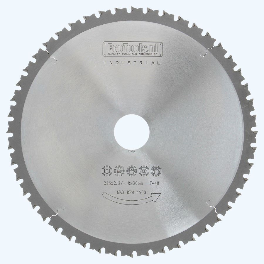 HM-zaagblad sandwichpanelen 216 x 30 mm T=48