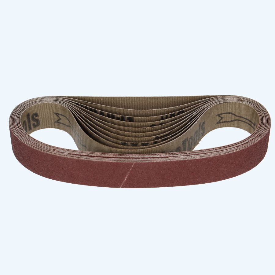 10 stuks aluminiumoxide schuurband 30 x 533 mm K120