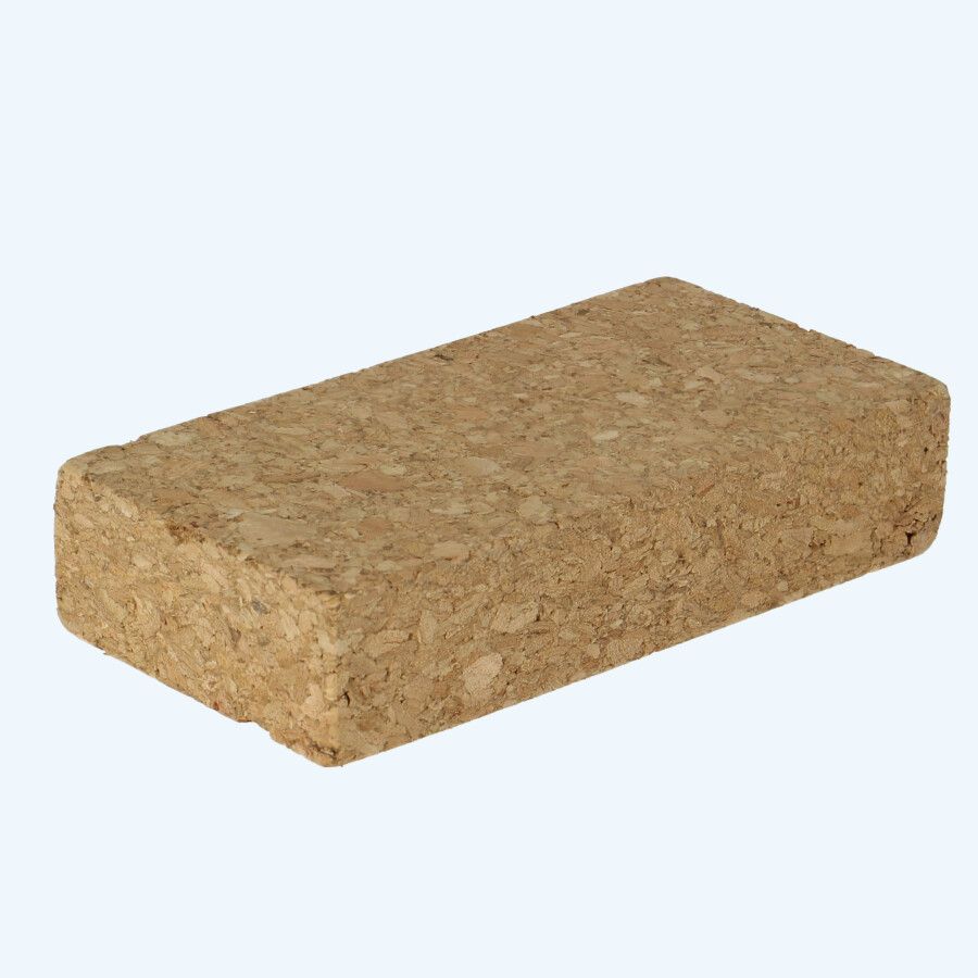 Schuurkurk recht model 2.5 x 11.5 x 6 cm Schuurkurk recht model 2.5 x 11.5 x 6 cm