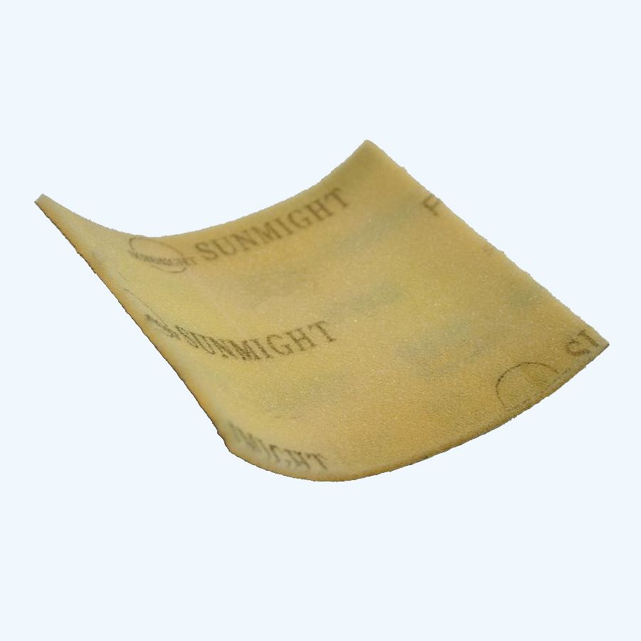 Papieren schuurrol met foam rug 25m x 114mm K400