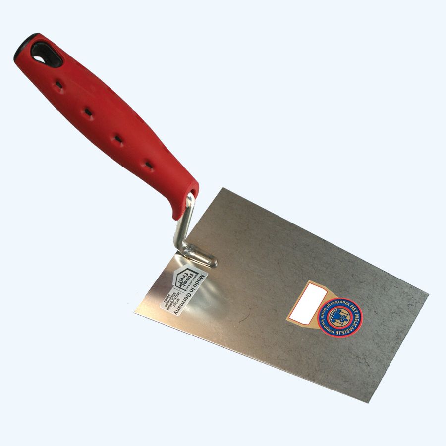 Melkmeisje stukadoorstroffel RVS recht Softgrip