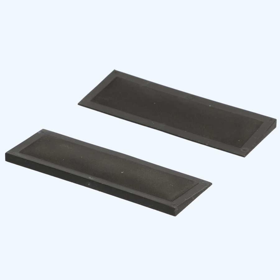 100 stuks schuine kunststof glasblokjes ZWART 100x36x5/1 mm 100 stuks schuine kunststof glasblokjes ZWART 100x36x5/1 mm