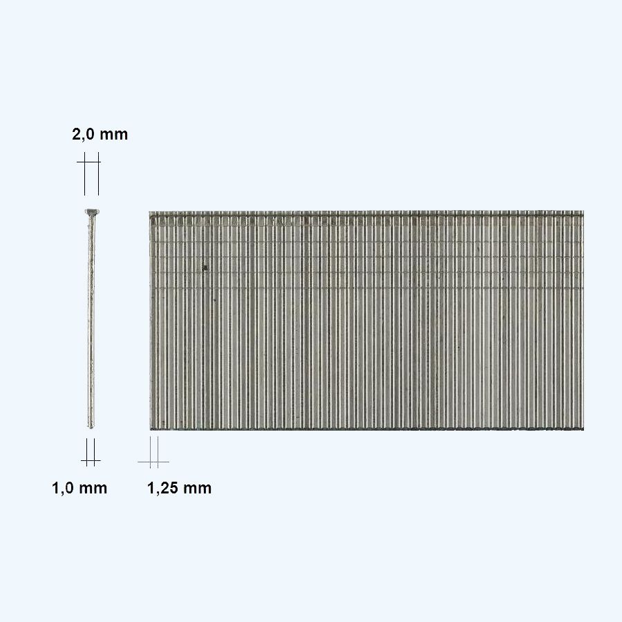 5000 st gegalvaniseerde 18 Ga brads 40 mm F40 5000 st gegalvaniseerde 18 Ga brads 40 mm F40