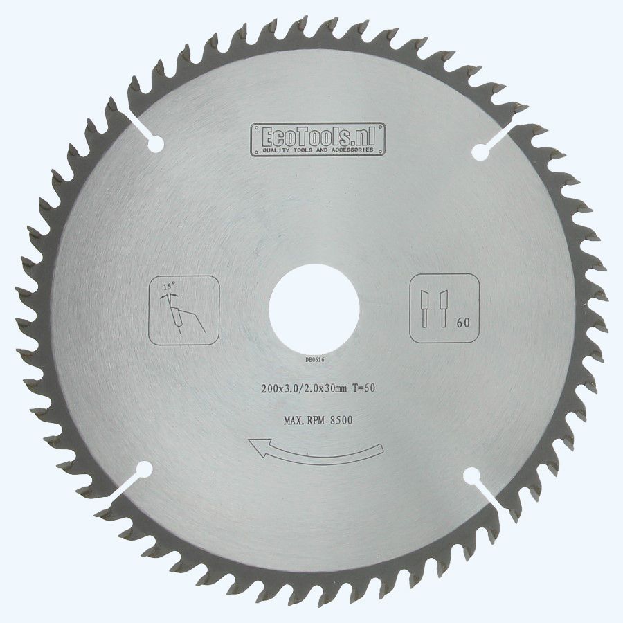 HM-zaagblad PROF 200 x 30 mm T=60 HM-zaagblad PROF 200 x 30 mm T=60