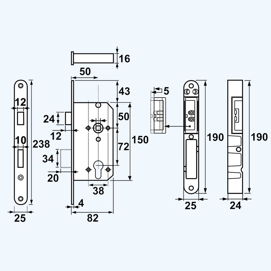 AXA Veiligheidsinsteek dag-nachtslot PC72 SKG** RVS (voorplaat rond) AXA Veiligheidsinsteek dag-nachtslot PC72 SKG** RVS (voorplaat rond)
