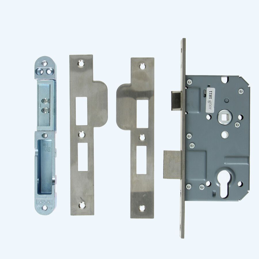 AXA Veiligheidsinsteek dag-nachtslot PC72 SKG** RVS (voorplaat recht) AXA Veiligheidsinsteek dag-nachtslot PC72 SKG** RVS (voorplaat recht)