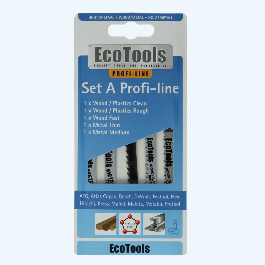 5-delige decoupeerzaagjes set A (Profi-line) 5-delige decoupeerzaagjes set A (Profi-line)