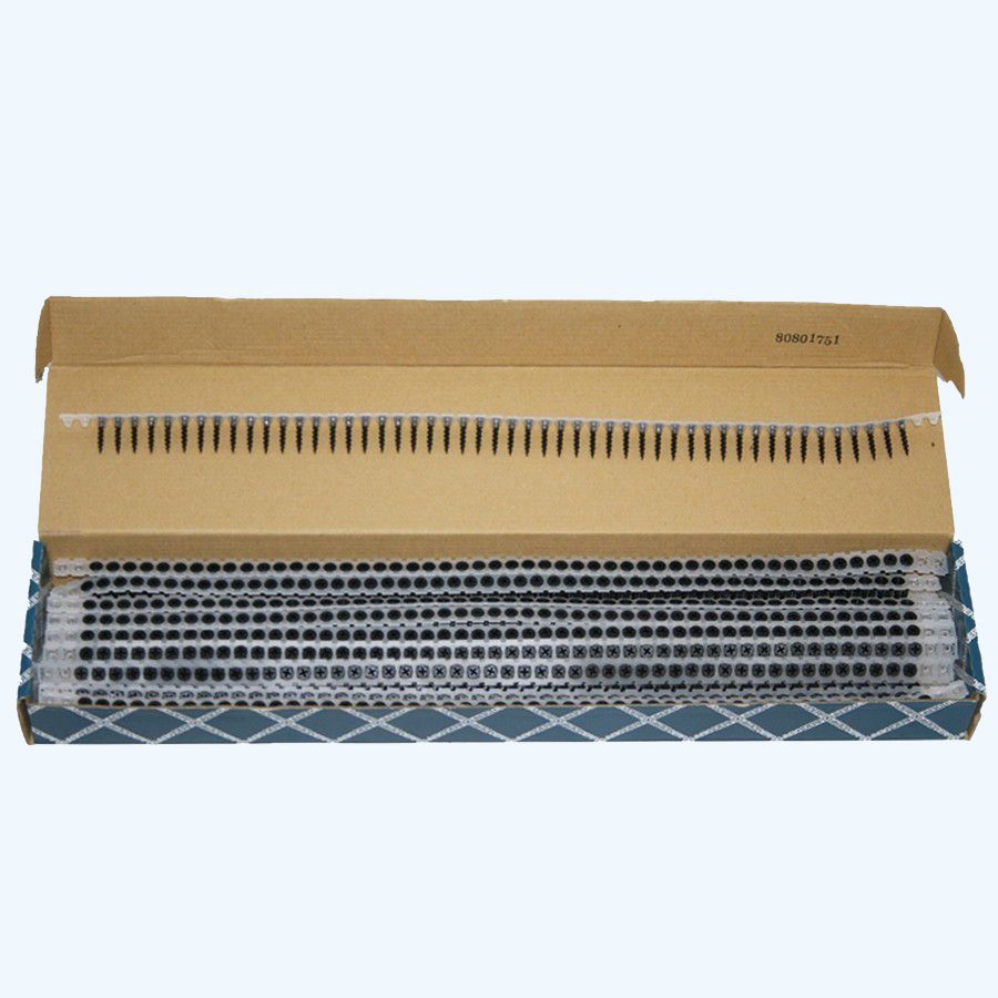 1000 stuks gipsplaatschroef op strip 3,9 x 45 mm (grove draad) 1000 stuks gipsplaatschroef op strip 3,9 x 45 mm (grove draad)