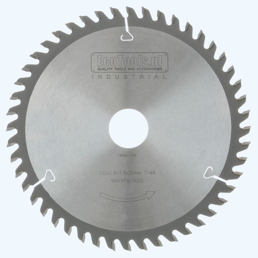 HM-zaagblad Industrial 190 x 30 mm T=48 HM-zaagblad Industrial 190 x 30 mm T=48