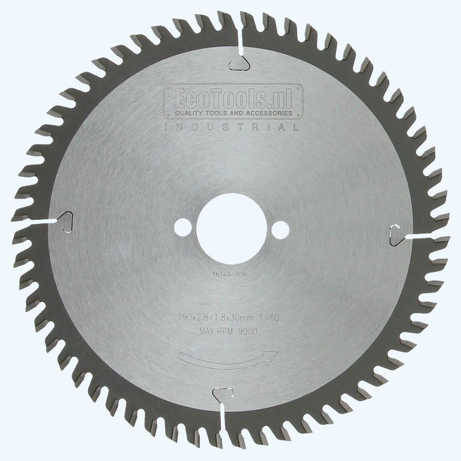 HM-zaagblad Industrial 190 x 30 mm T=60 HM-zaagblad Industrial 190 x 30 mm T=60