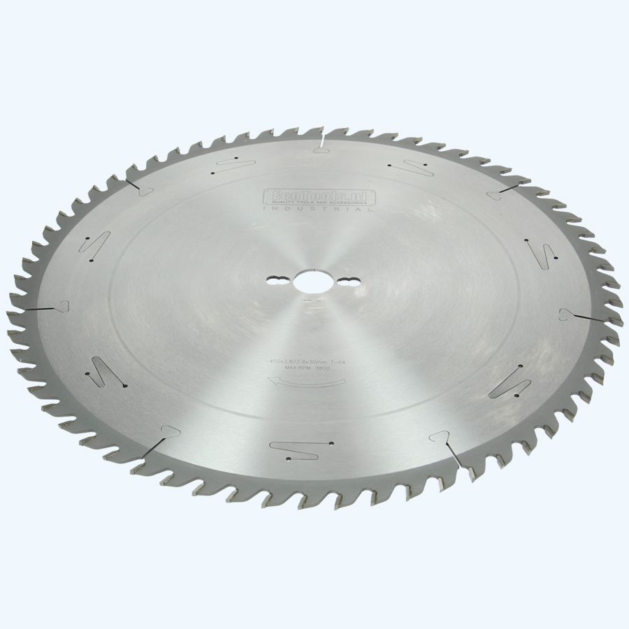 HM-zaagblad Industrial 450 x 30 mm T=64 HM-zaagblad Industrial 450 x 30 mm T=64