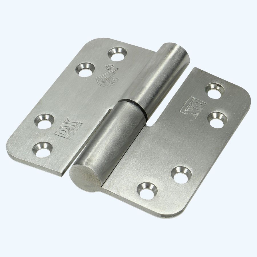 Dulimex kogelstiftpaumelle ronde hoeken, SKG, RVS 89 x 89 mm, LINKS Dulimex kogelstiftpaumelle ronde hoeken, SKG, RVS 89 x 89 mm, LINKS