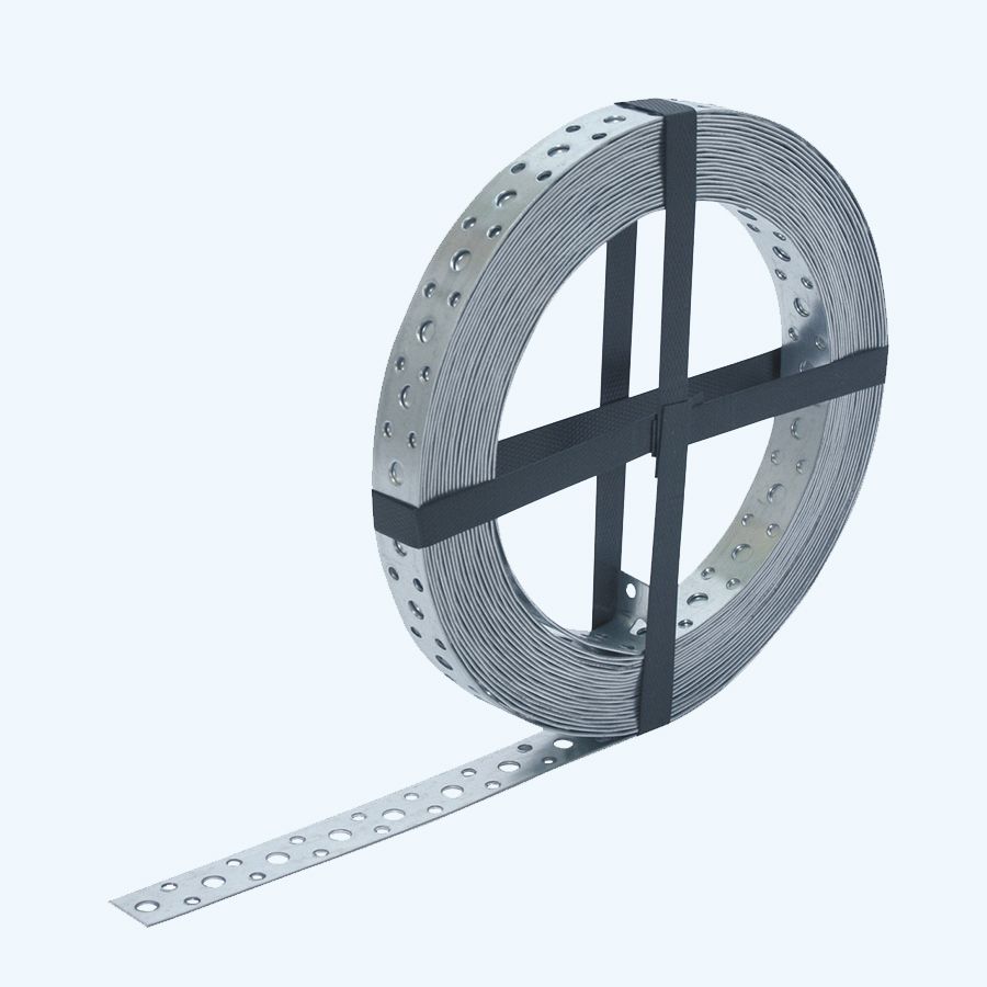 Montageband / windverband 25 meter 20 x 1,0 mm verzinkt Montageband / windverband 25 meter 20 x 1,0 mm verzinkt