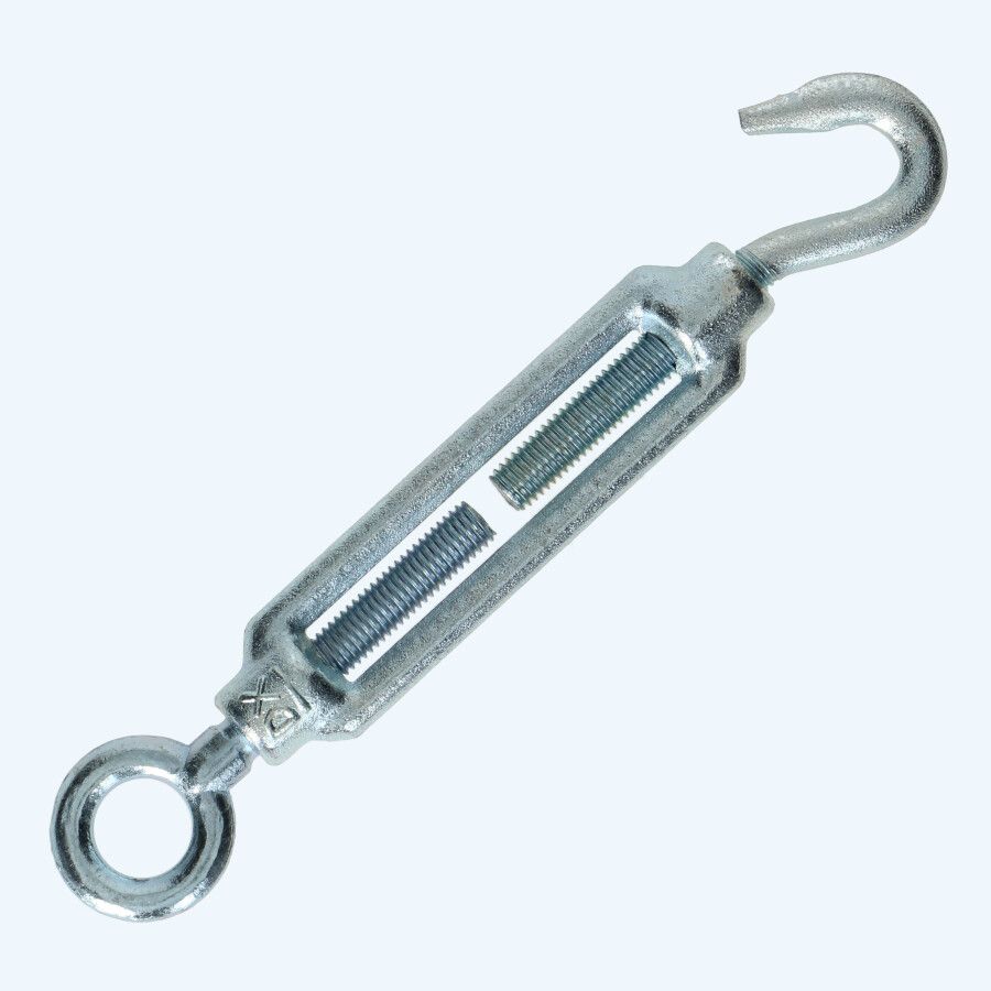 Spanschroef haak-oog 6 mm verzinkt Spanschroef haak-oog 6 mm verzinkt