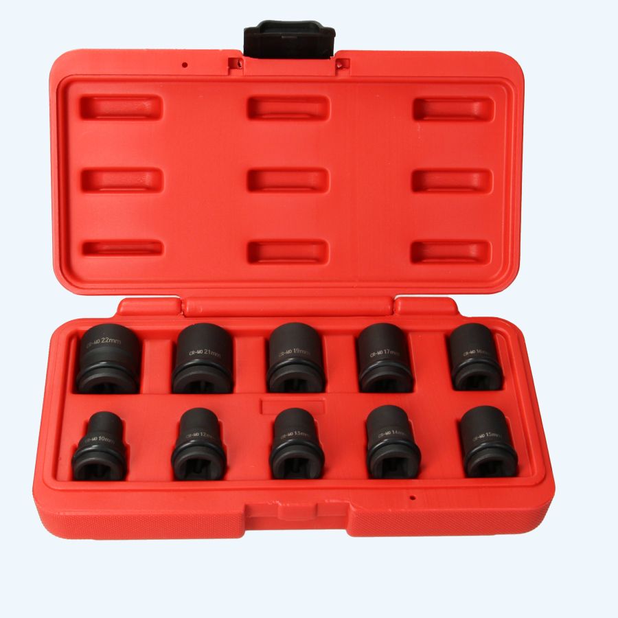 10-delige Krachtdoppenset 1/2" 10-delige Krachtdoppenset 1/2"