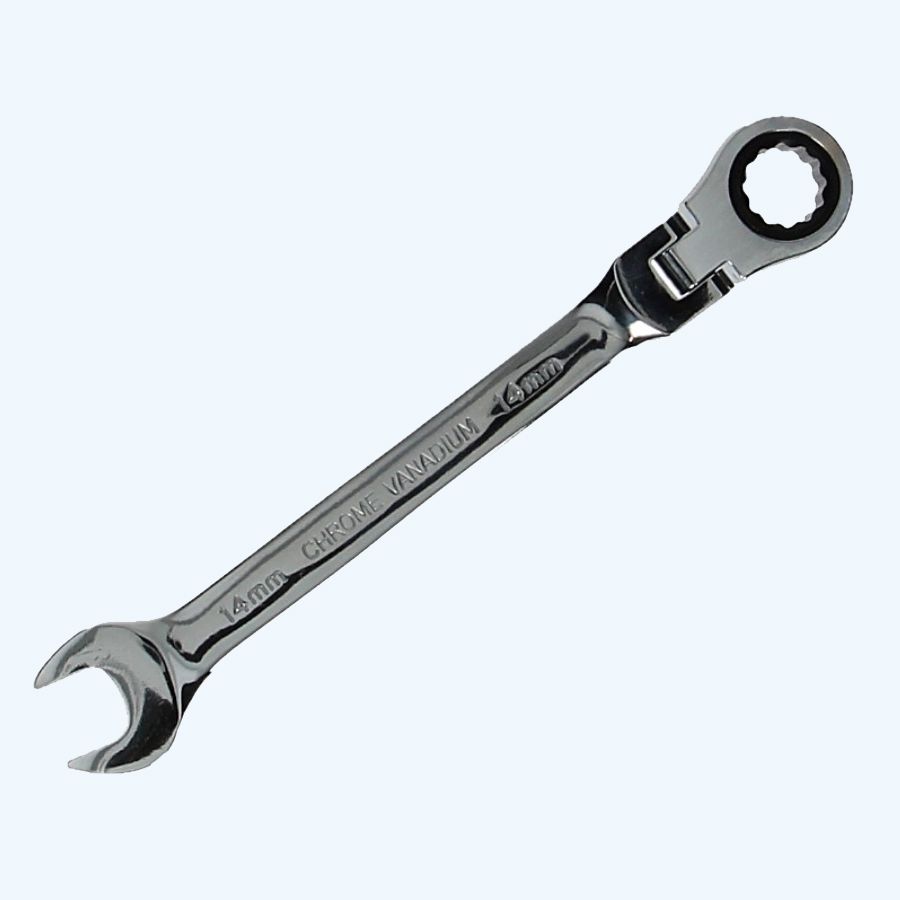 Ringratel-steeksleutel met kantelbare kop 6 mm Ringratel-steeksleutel met kantelbare kop 6 mm