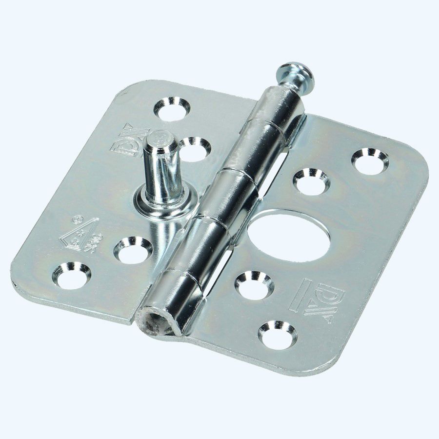 Dulimex scharnier ronde hoeken, losse pen, SKG, staal 76 x 76 mm Dulimex scharnier ronde hoeken, losse pen, SKG, staal 76 x 76 mm