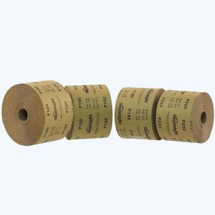 Papieren schuurrol 25 meter x 115mm K180 Papieren schuurrol 25 meter x 115mm K180