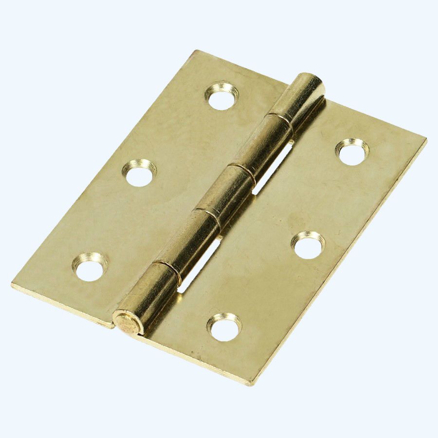 Smalscharnier staal vermessingd 39 x 50 mm Smalscharnier staal vermessingd 39 x 50 mm