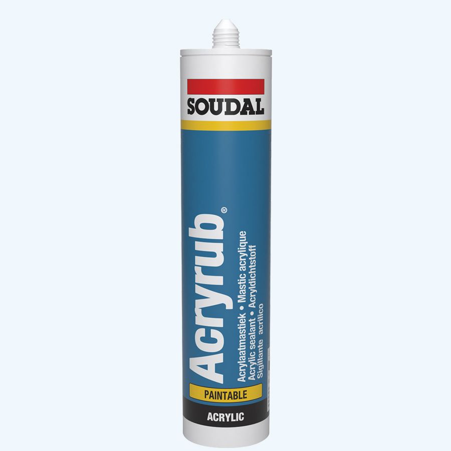 Soudal Acryrub 310 ml (zwart) Soudal Acryrub 310 ml (zwart)