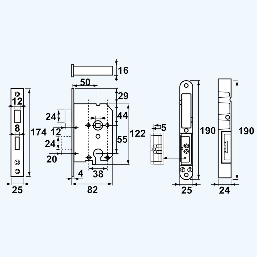 AXA Veiligheidsinsteek dag-nachtslot PC55 SKG** RVS (voorplaat recht) AXA Veiligheidsinsteek dag-nachtslot PC55 SKG** RVS (voorplaat recht)