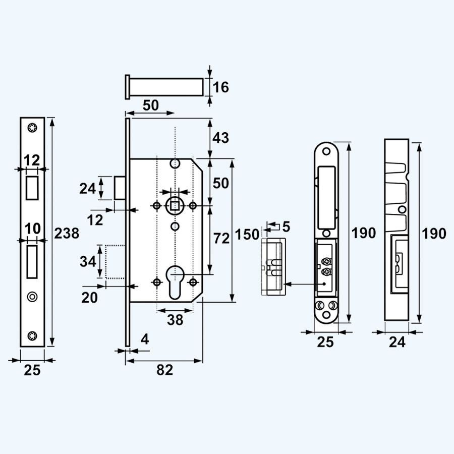 AXA Veiligheidsinsteek dag-nachtslot PC72 SKG** RVS (voorplaat recht) AXA Veiligheidsinsteek dag-nachtslot PC72 SKG** RVS (voorplaat recht)